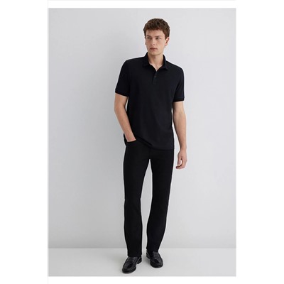 Mavi Siyah Polo Tişört Slim Fit / Dar Kesim 0613006-900