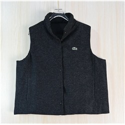 Женский плотный теплый двусторонний твидовый жилет ЛАКОСТ*Е