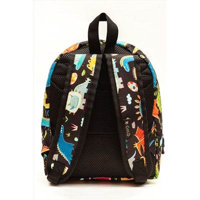 Рюкзак Малыш Динозавры черный фон