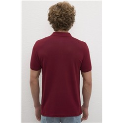 Erkek Plum Basic Polo Yaka Tişört