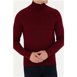 Erkek Bordo Basic Kazak