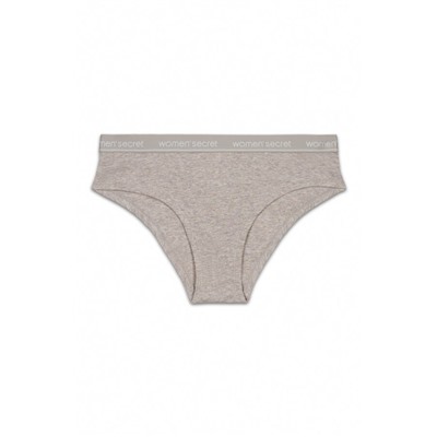 Braga brasileña ancha algodón canalé marrón