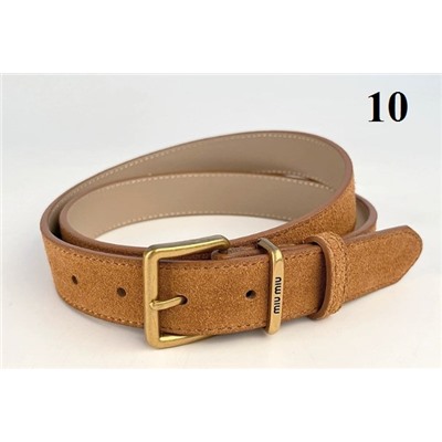 Матовый кожаный женский пояс из воловьей кожи