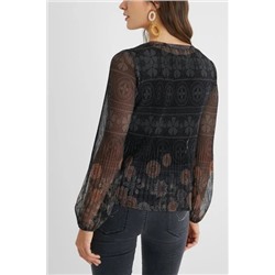 Camisa plisada mandalas