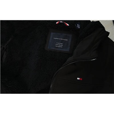 Мужская теплая куртка из мягкого флиса с капюшоном ТОММИ ХИЛФИГЕ*Р