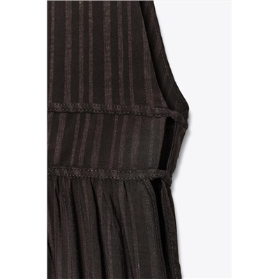 STRIPED LONG WAISTCOAT