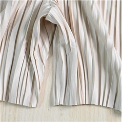 Летние прохладные шелковые плиссированные эластичные повседневные шорты с высокой талией