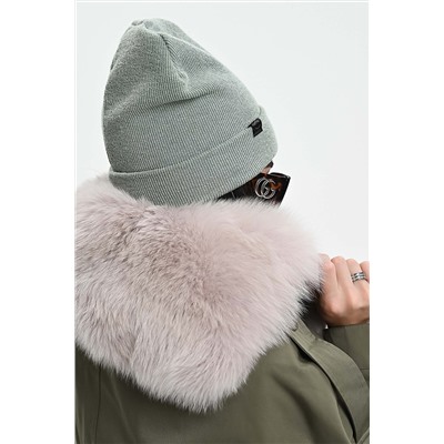 Шапка теплая в рубчик