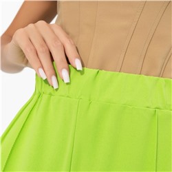 Брюки со стрелками на резинке, Создавай настроение (лайм)