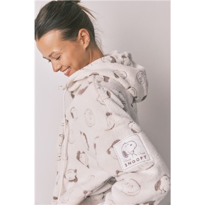 Bata corta borreguito blanco Snoopy