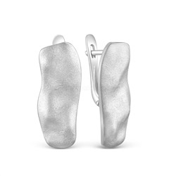 Серьги из серебра родированные 925 пробы С50123