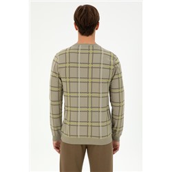 Erkek Açık Haki Sweatshirt