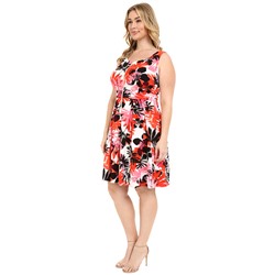 Plus Size Fit and Flare w/ Front Zipper