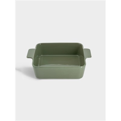 Форма для запекания, 24 см,  фарфор P, квадратная, серо-зеленая, Indulgence