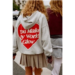 HEART PRINT SWEATSHIRT