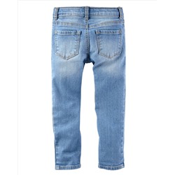 Embellished Girlfriend Jeans - Nineties Wash