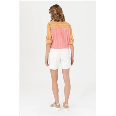 Kadın Beyaz Jean Şort