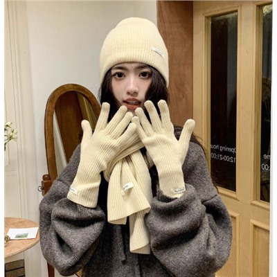 Комплект (шапка, шарф, перчатки)