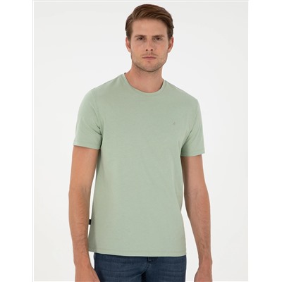 Çağla %100 Pamuk Slim Fit Bisiklet Yaka Basic Tişört