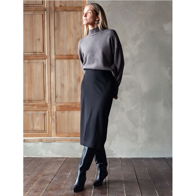 Юбка-карандаш из плотного джерси без подкладки