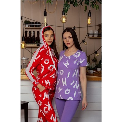 Костюм 8229 (толстовка + брюки) красный НАТАЛИ #773864