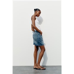 TRF MID-RISE DENIM BERMUDA SHORTS