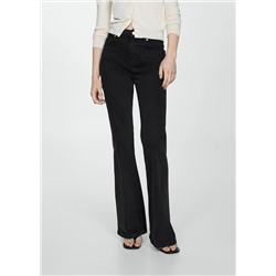 Jeans flare tiro alto
