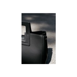 Bolso de piel y neceser Jane Negro
