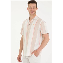 Erkek Camel Kısa Kollu Gömlek