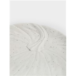 Блюдо, 22 см, керамика, белое, в крапинку, Тыква, Light pumpkin