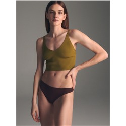 Tangas aus Rippstrick, 3er-Pack