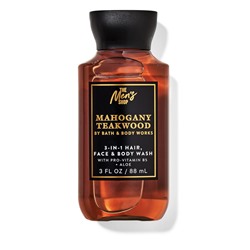 Mahogany teakwood travel size body wash