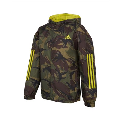 adidas Big Boys Print Camo Wind Jacket