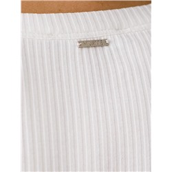 Топ из трикотажа в широкий рубчик