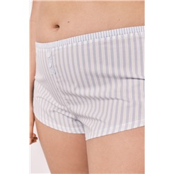 Braga ancha algodón estampado rayas azul