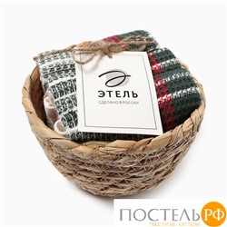Набор декоративных салфеток Этель Клетка 30х30см., 3шт., 100%хл. 10400894