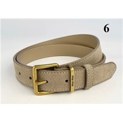 Матовый кожаный женский пояс из воловьей кожи