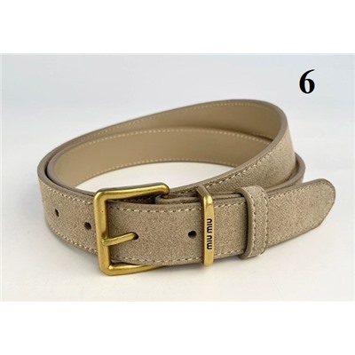 Матовый кожаный женский пояс из воловьей кожи