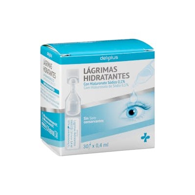 Увлажняющие глазные капли Deliplus с 0,1% гиалуронатом натрия