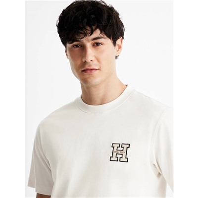 Футболка из плотного мерсеризованного хлопка 3 цвета ТОММИ ХИЛФИГЕ*Р