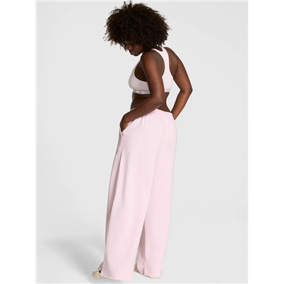 PINK Campus Fleece™ Wide-Leg Split-Hem Sweatpants