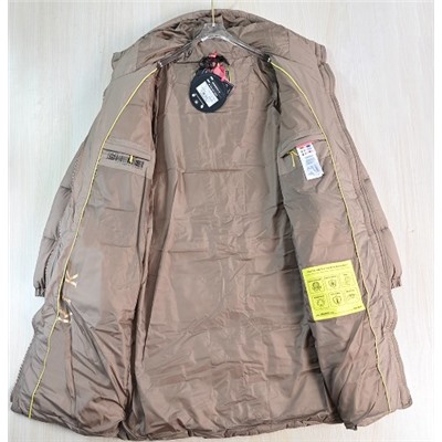 Женское  повседневное хлопковое пальто/куртка средней длины с капюшоном