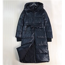 Зимнее толстое блестящее ветрозащитное теплое стеганое повседневное пальто