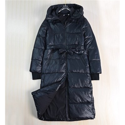 Зимнее толстое блестящее ветрозащитное теплое стеганое повседневное пальто