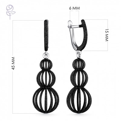 Серьги серебро 52930SB