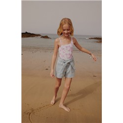 Shorts paperbag cinturón