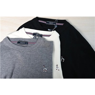 Мужской шерстяной кардиган с круглым вырезом и длинным рукавом ХЭЗЗ*И