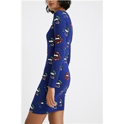 Vestido corto slim labios