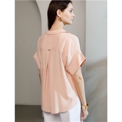 Блузка с коротким рукавом из вискозы с лиоцеллом