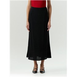 Юбка миди из 100% вискозы в горох, S1004/yanni